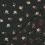 Cotton jersey Digital Organic flowers - dark olive