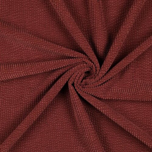 Corduroy with beading - old red