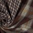 Double-sided muslin check - brown combination