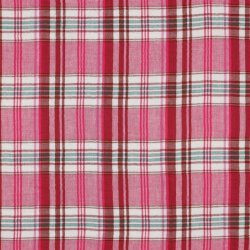 Double-sided muslin check - pink checkered