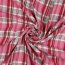 Double-sided muslin check - pink checkered