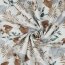 Canvas Digital Fleurs et feuilles - blanc