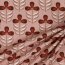 Toile WATERPROOF fleurs - rose sombre