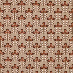 Canvas Wasserabweisend Blumen - sand