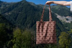 Canvas Wasserabweisend Blumen - sand