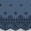 JEANS border embroidered - jeans blue