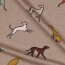 Baumwolljersey  Hunde - taupe
