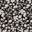 VISCOSE cotton poplin stretch large flowers - black