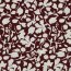 VISCOSE Popeline de coton stretch grandes fleurs - bordeaux foncé