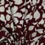 VISCOSE Popeline de coton stretch grandes fleurs - bordeaux foncé