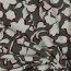 VISCOSE katoen popeline stretch grote bloemen - taupe