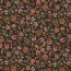 Jersey di cotone Digital Paisley flowers - oliva scuro