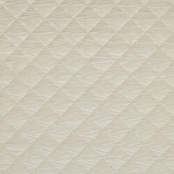 Steppstoff Samt wattiert XL Karo - creme