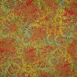 Viskose Popeline Batik Sonnenblume - ocker