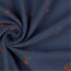 Muslin ORANGE - denim blauw