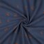 Musselin Orangen - jeansblau