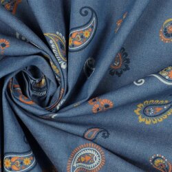 JEANS Paisley - tint blauw