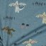 Baumwolljersey  Neon Drachen - schattenblau
