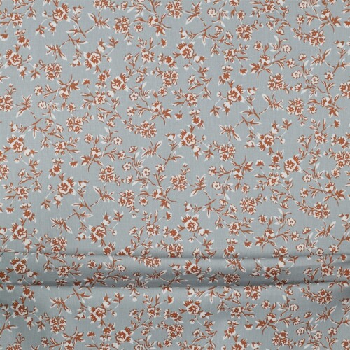 Gecoate katoenen kleine bloesemtakken - waterblauw