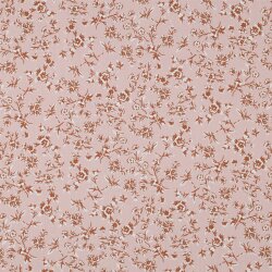 Coated cotton small flower sprigs - powder pink