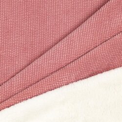 Corduroy with fur side - pearl pink