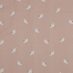 Waffle Jersey Birds - Rosa claro