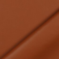 Imitation leather metallic gloss - cognac