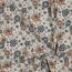 Baumwolljersey  Blumen - creme