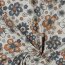 Baumwolljersey  Blumen - creme