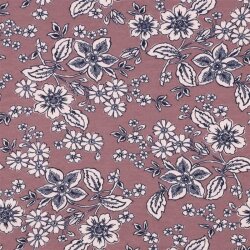 Ganzjahressweat_Soft Blumen - altperlrosa