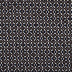 Jacquard gebreide stof - kleurrijk/bruin/blauw