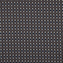 Jacquard gebreide stof - kleurrijk/bruin/blauw