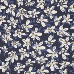 Flores de rizo francés - azul oscuro