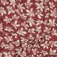 French Terry flowers - dark wine red