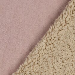 Veloursleder_Teddy Doppelseitig - altrosa