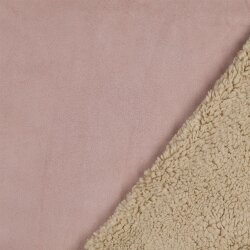 Veloursleder_Teddy Doppelseitig - altrosa
