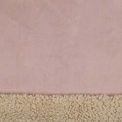 Veloursleder_Teddy Doppelseitig - altrosa