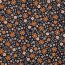 Baby corduroy glitter flowers - dark blue