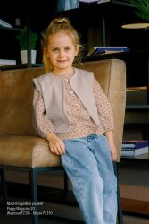 Mušelín malé květiny - studená růžová