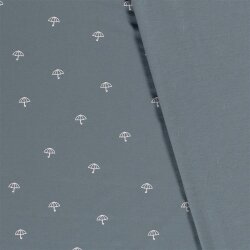 Parapluie en jersey de coton indigo