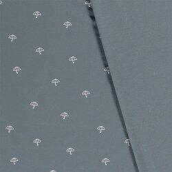 Cotton jersey umbrella indigo