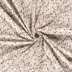 Jersey di cotone pioggia di foglie crema