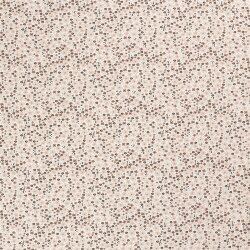 Cotton jersey rain of leaves cream