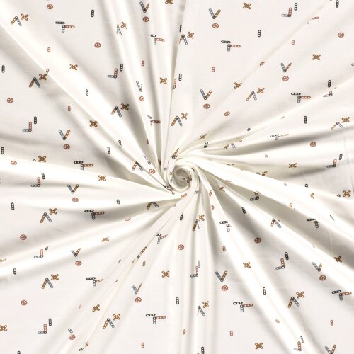 Cotton jersey toy cream