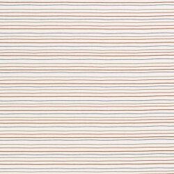 Cotton jersey colorful stripes cream