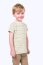 Cotton jersey colorful stripes cream