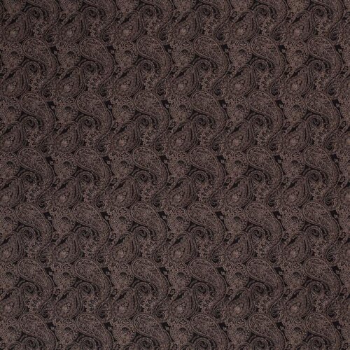 1 Meter - Viskose Paisley braun