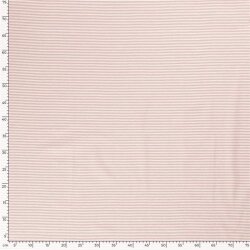 Cotton jersey mini stripes *Bibi* - antique pink