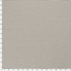 Baumwolljersey Mini Streifen 3mm *Bibi* - taupe