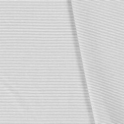 Katoenen tricot ministrepen *Bibi* - lichtgrijs